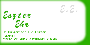 eszter ehr business card